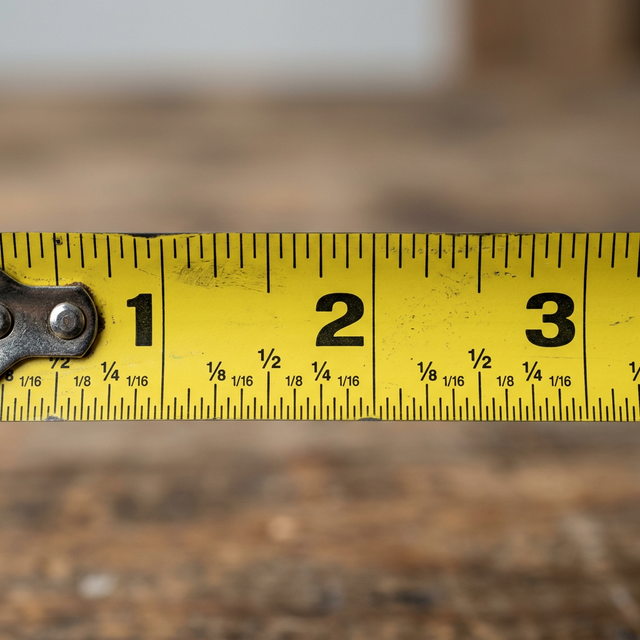 Realistic Tape Measure Reference